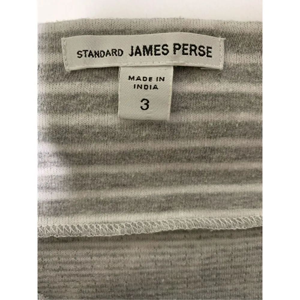 Standard James Perse Striped Cowl Knit Top Sweater Boatneck women's size 3 - Image 3