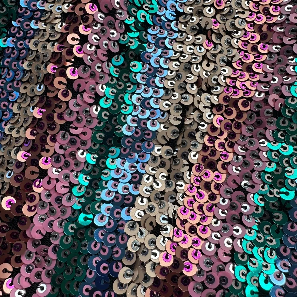 Lovers + Friends Sequin Double Spaghetti Strap Mini Dress Multicolor Size Large - Image 5