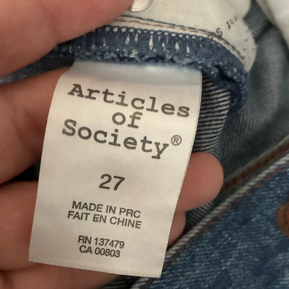 Articles of Society Blue Women's Ankle Skinny Slightly Distressed Denim Jeans 27 - Image 12