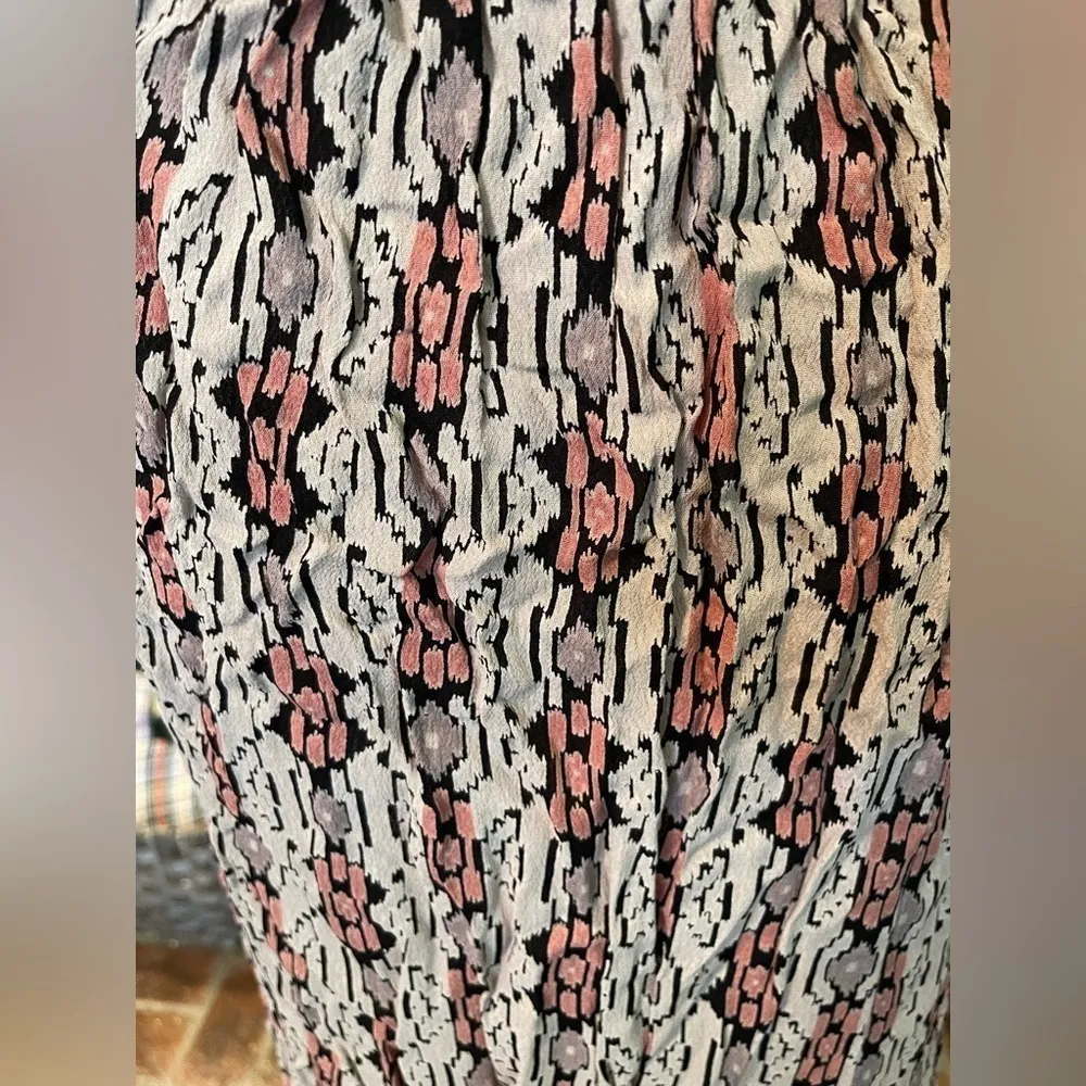 John Galt Brandy Melville Aztec southwest maxi skirt with high front slits. - Image 4