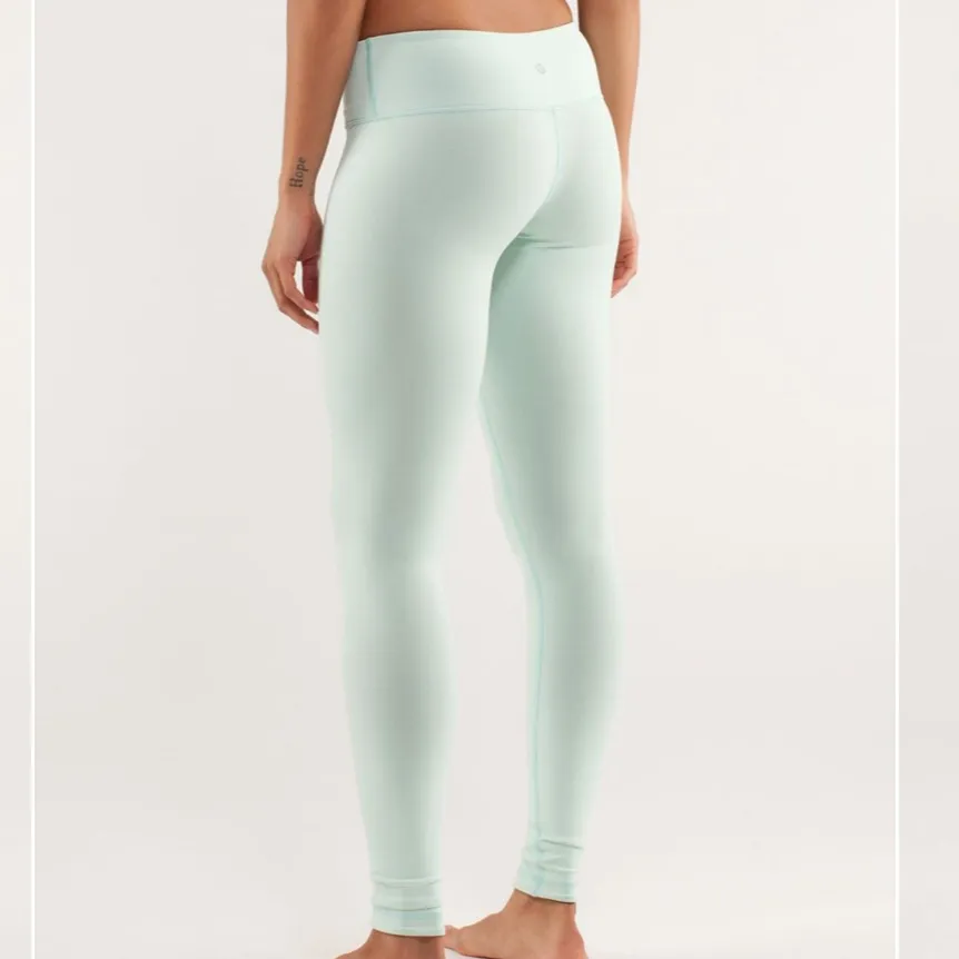 Lululemon Wunder Under Pant *Reversible Mint Moment / Black - Image 2