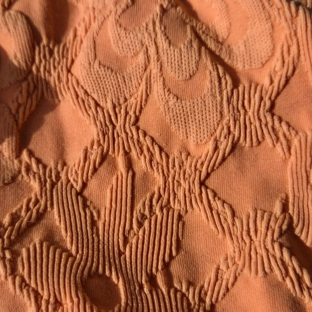 Free People Beach MISTY BAYSIDE CROP Neon Orange Floral Bikini Top Swimwear S - Image 8