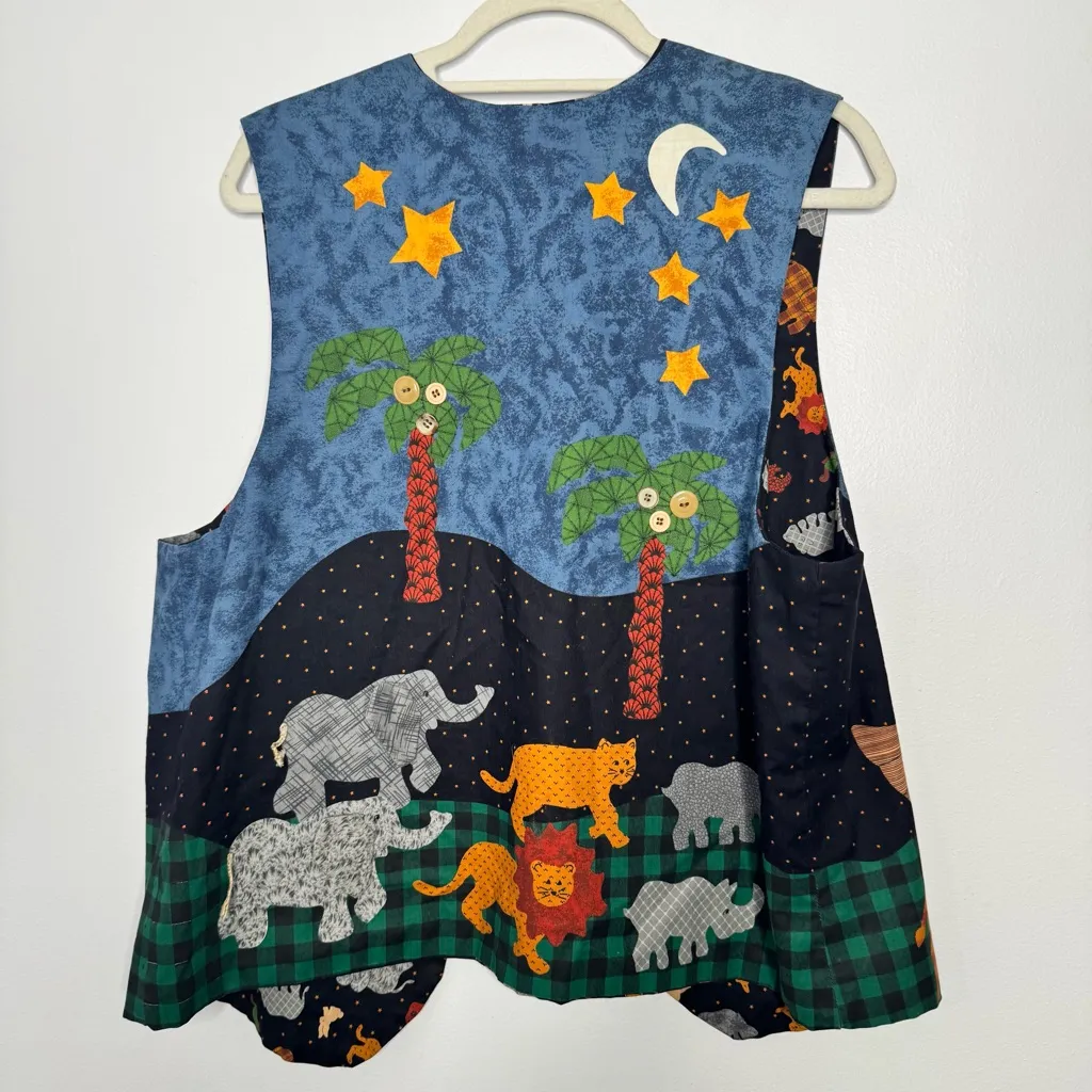 Vintage Noah’s Ark vest Black Size undefined - Image 6