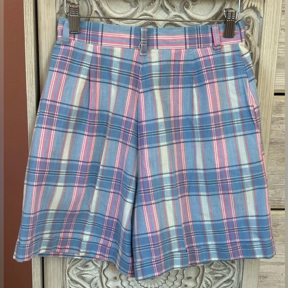 vintage 80s Barbie plaid pastel high - Image 2