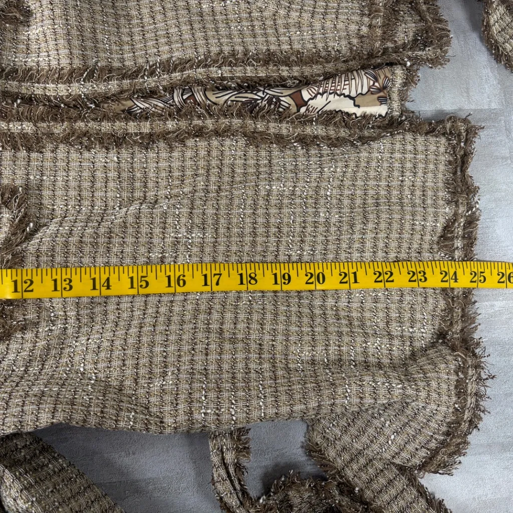 Kate Hill Women's Size 12P Brown Gold Mine Petite ClassyTweed Jacket - Image 9