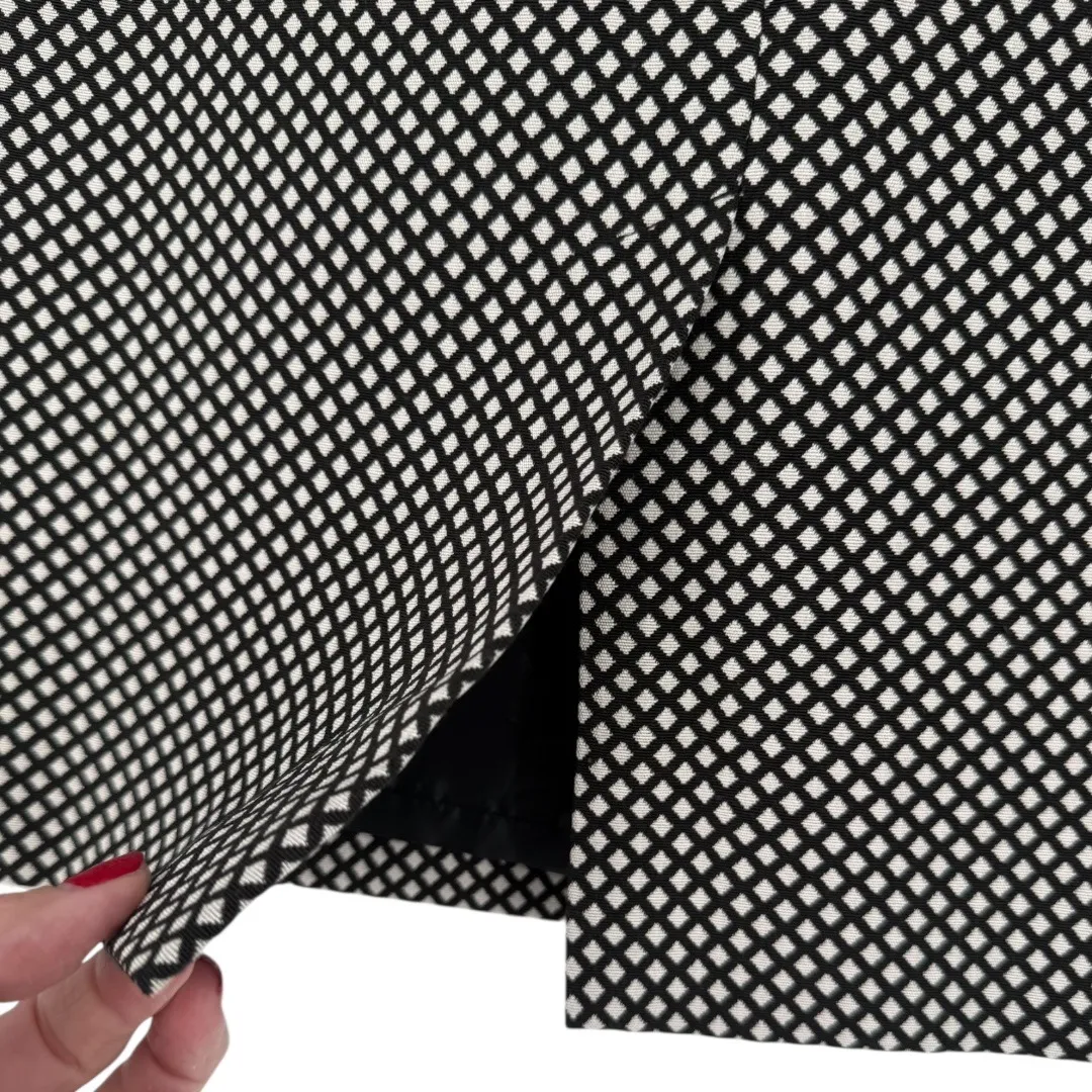 Ann Taylor‎ Women's Black White Diamond Print Pencil Skirt Size 14 Career Office - Image 8