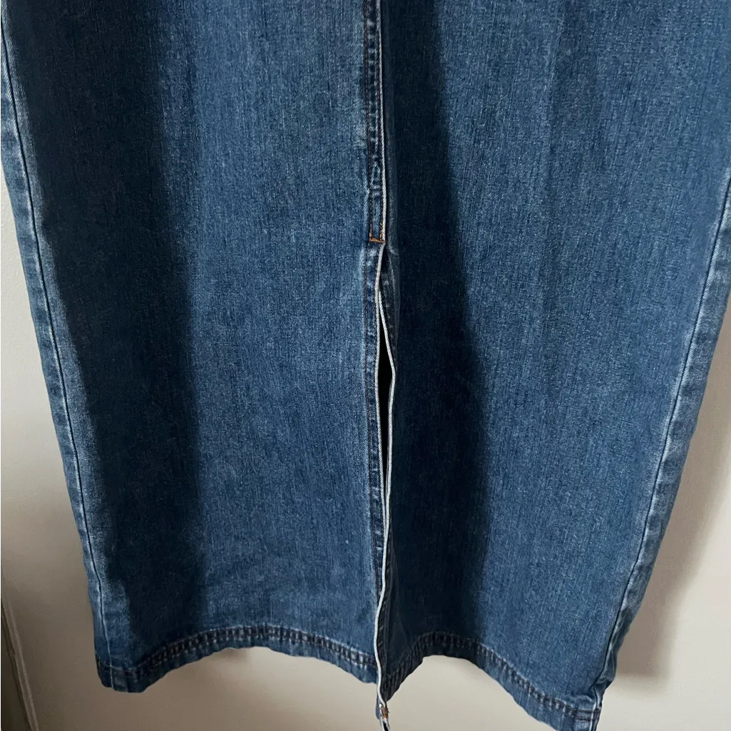 Sears Women's Denim Blue Overalls Size 8P - Image 6