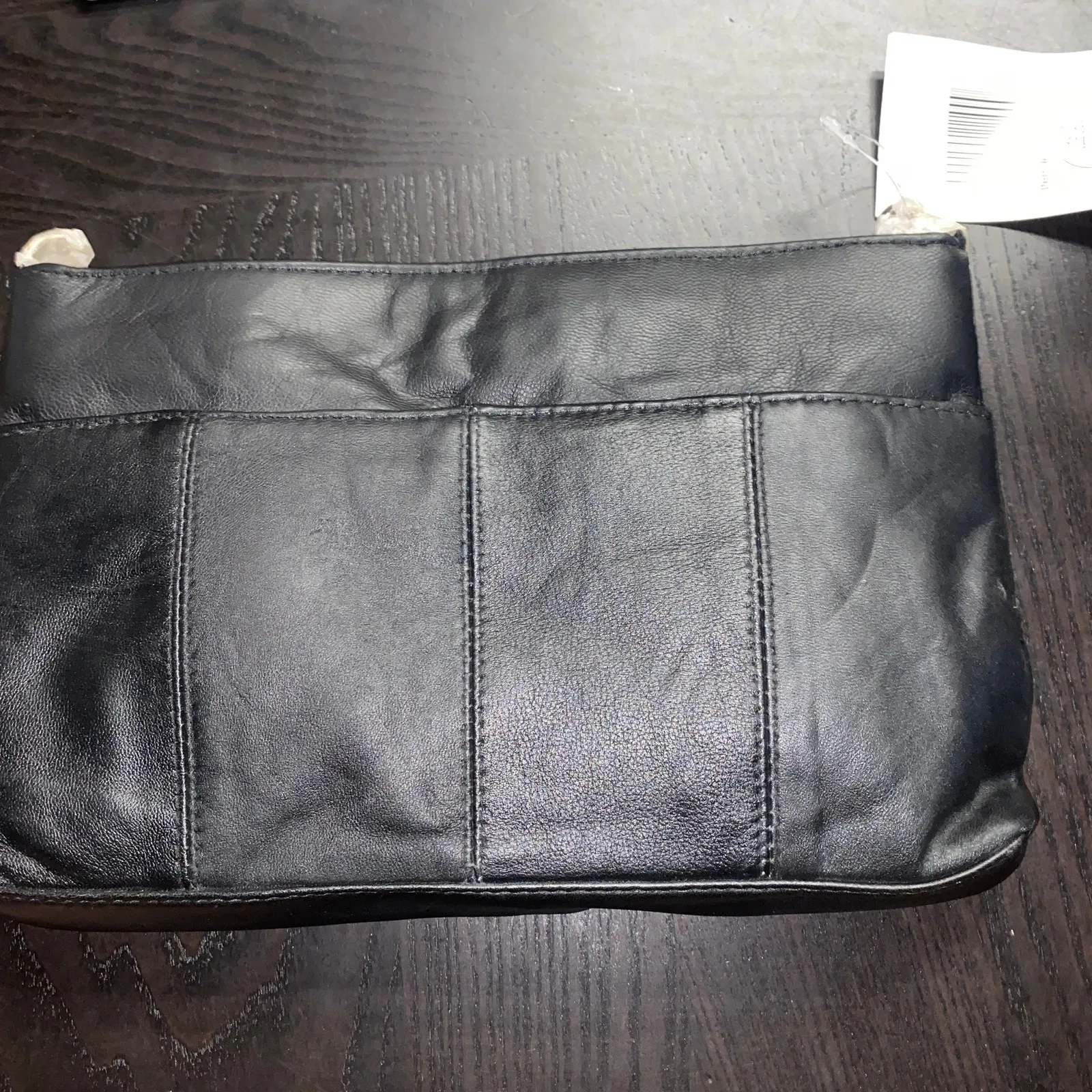 NWT Embassy Buttery Soft Leather Navarre Company Black Shoulder Bag Purse - Image 5