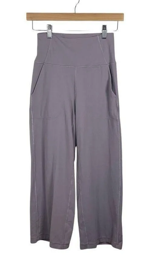 Lululemon Align Wide Leg Cropped Pant in Greyish Purple Size 6 - Image 9