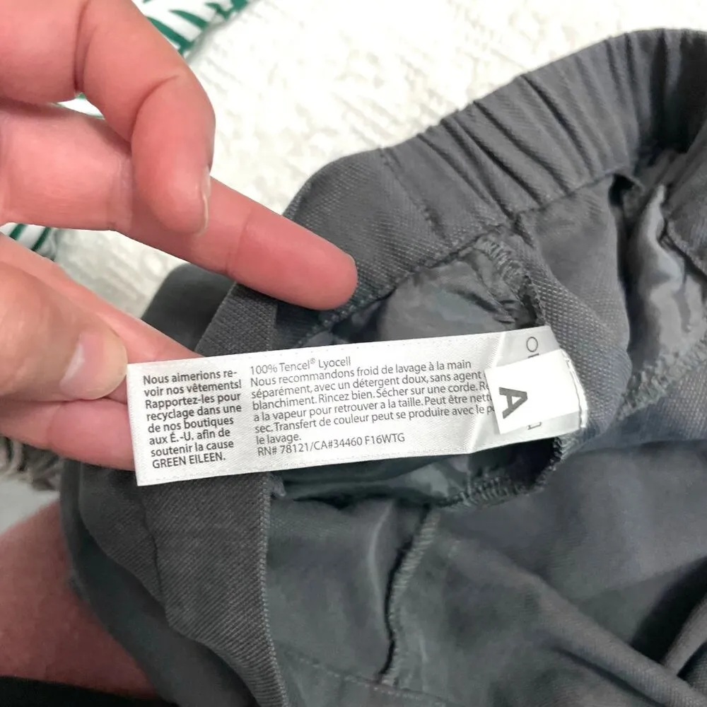 Eileen Fisher Women's Size M Gray 100% Tencel Tapered Ankle Pants - Image 6