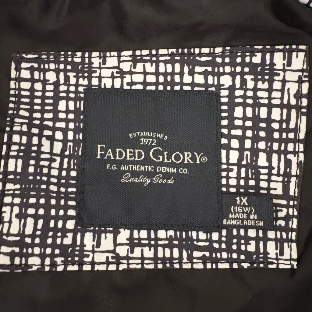 Faded Glory Birch Print Trench Rain Coat‎ 1X EUC - Image 6