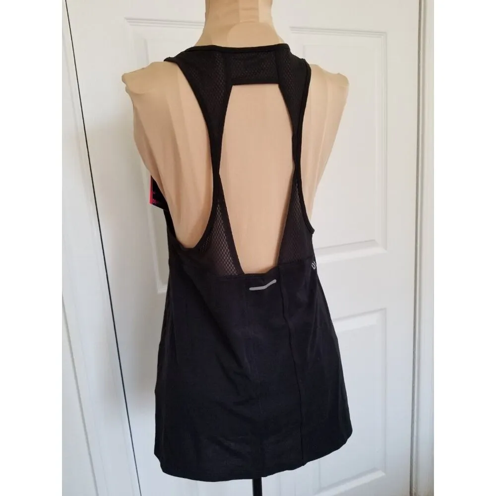 asics Women Tank Top Loose Strappy Moisture Wick Quick Dry Yoga Black Size Small - Image 4