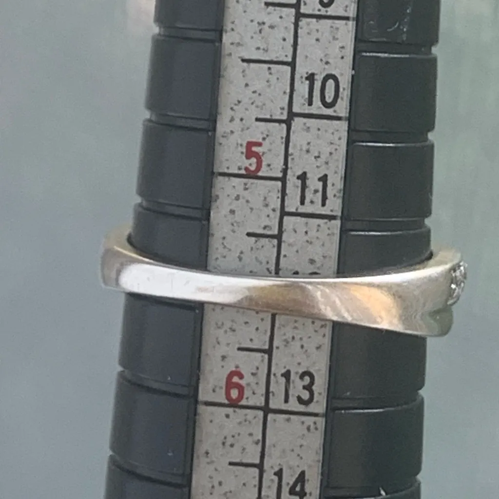 14k White Gold Diamond Annviversary/Wedding Band - Image 2