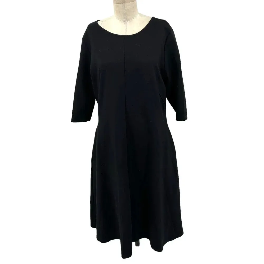 Betabrand Ready Set Go Dress in Black Size 2XL‎ - Image 3