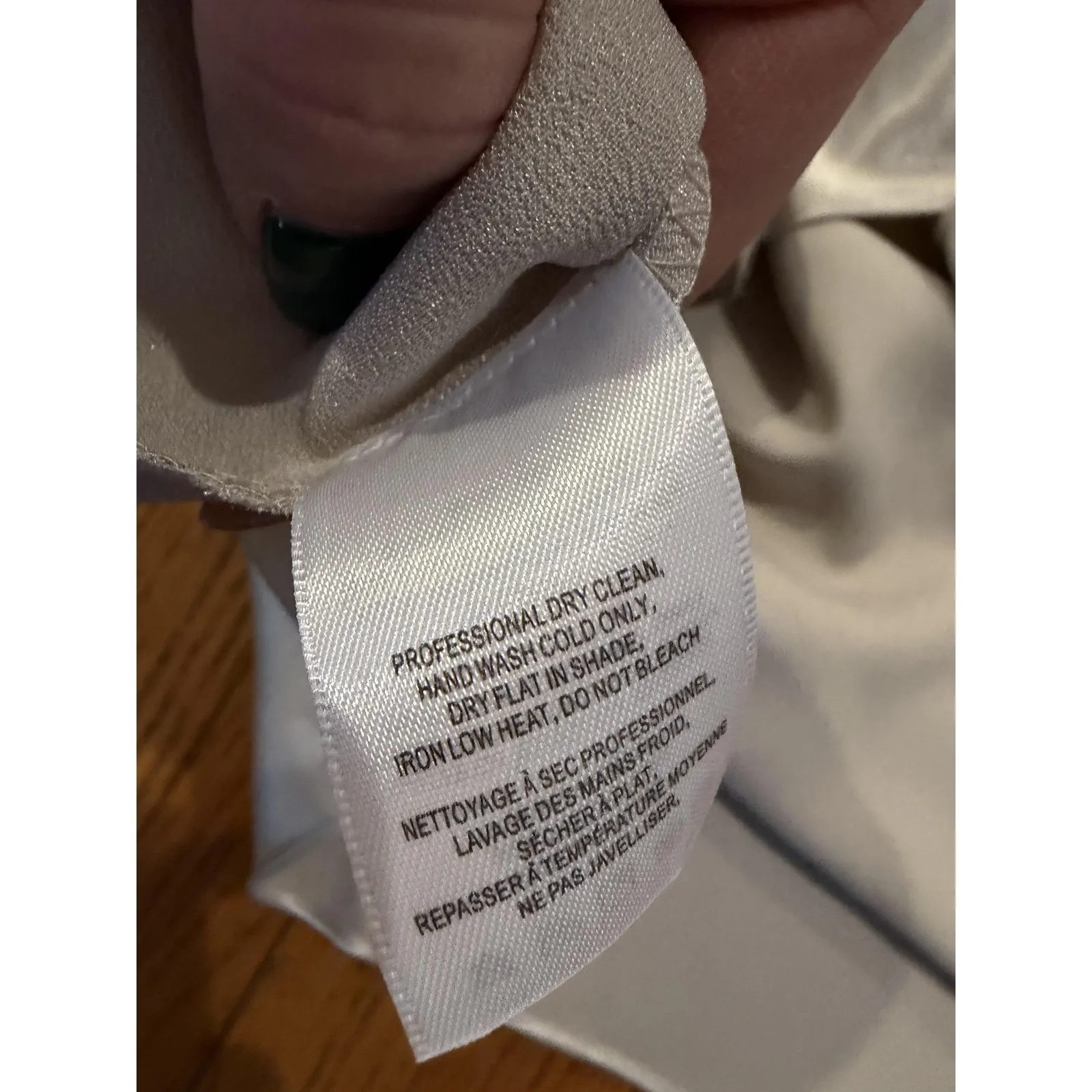 Jenny Yoo Lena Dress Womens 10 Latte Satin One Shoulder Gown Bridesmaid Formal - Image 7