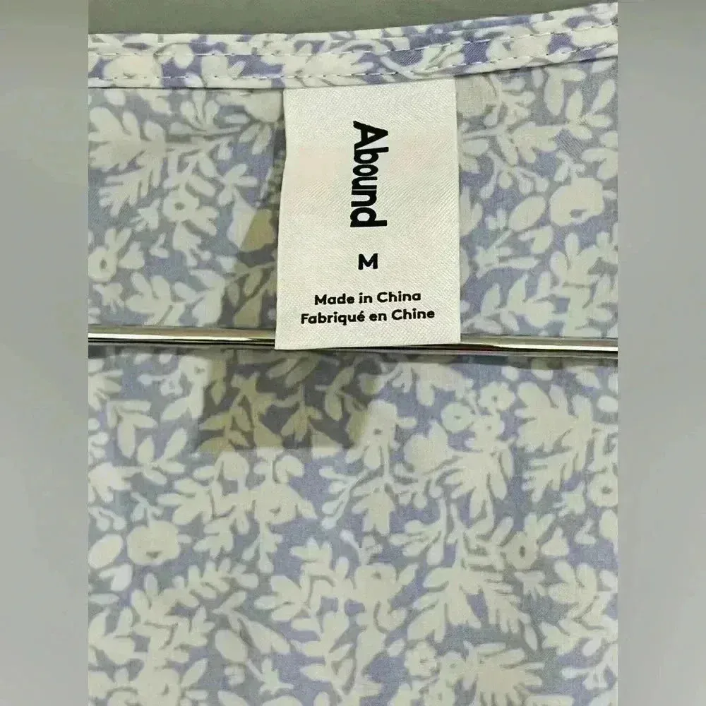 Abound dress Med Long Sleeve Lavender Floral Ruffle Surplice Mini Dress - Image 6