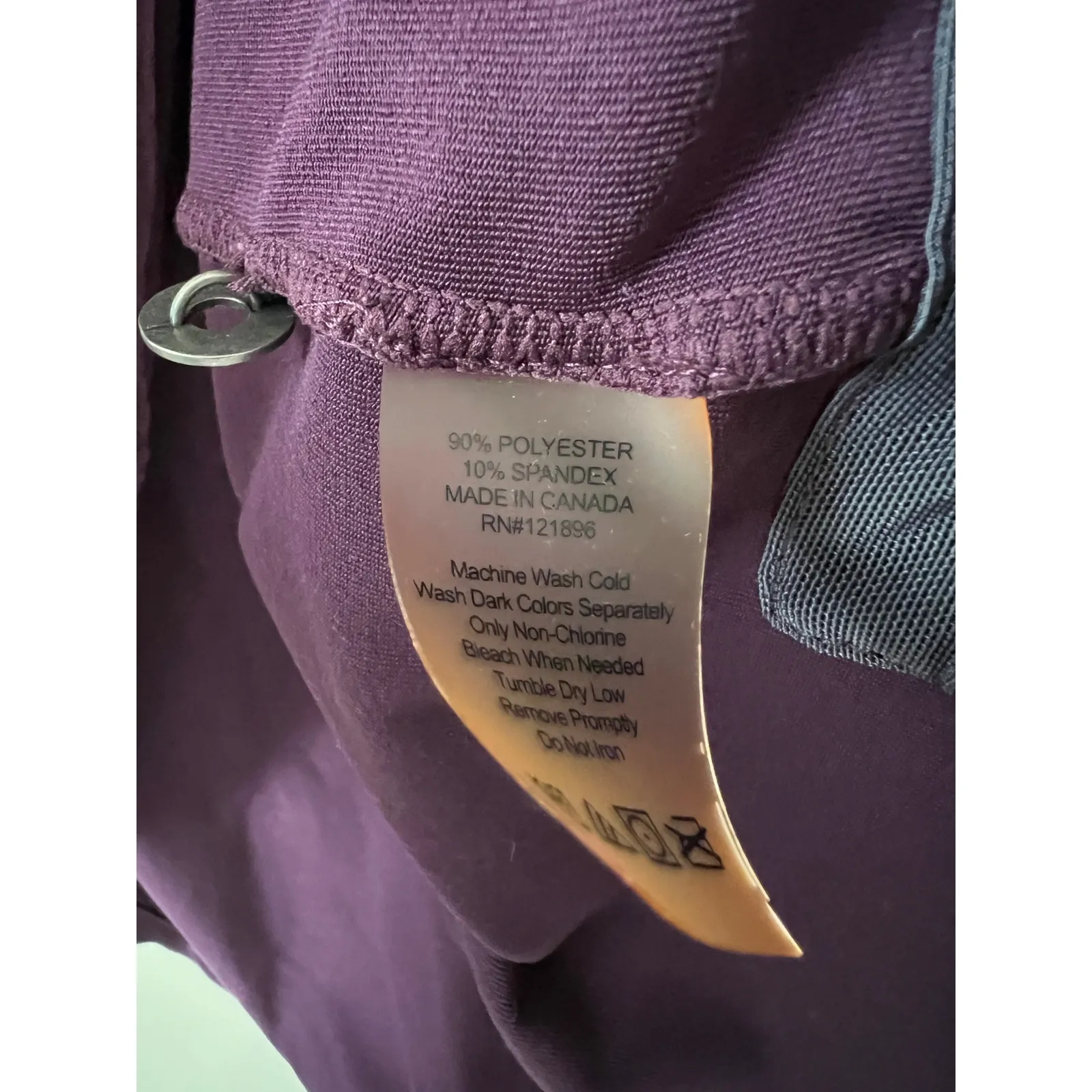 Title Nine Getaway Turtleneck Purple Dress Long Sleeve Stretchy Made in Canada M - Image 9