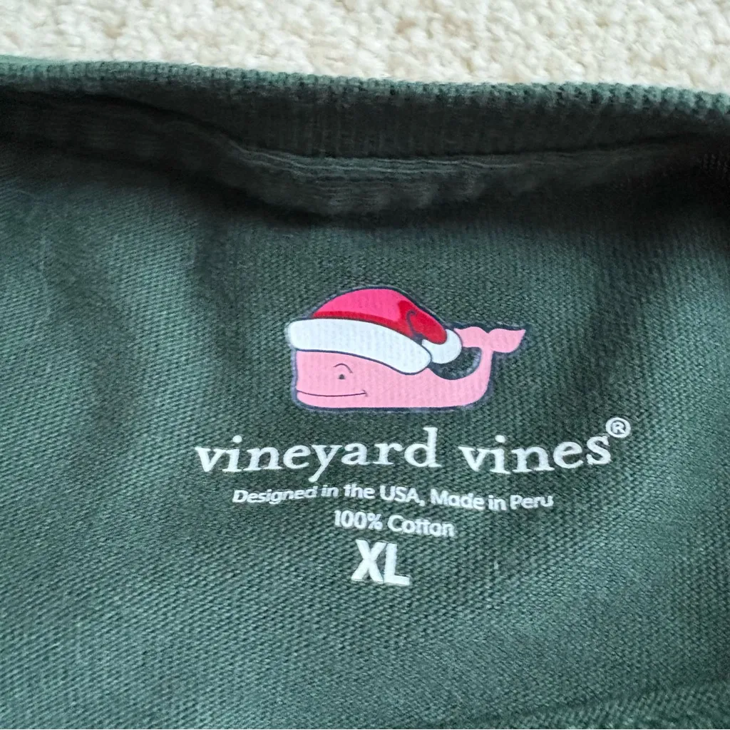 Vineyard Vines Forest Green Long Sleeve Shirt - Image 2