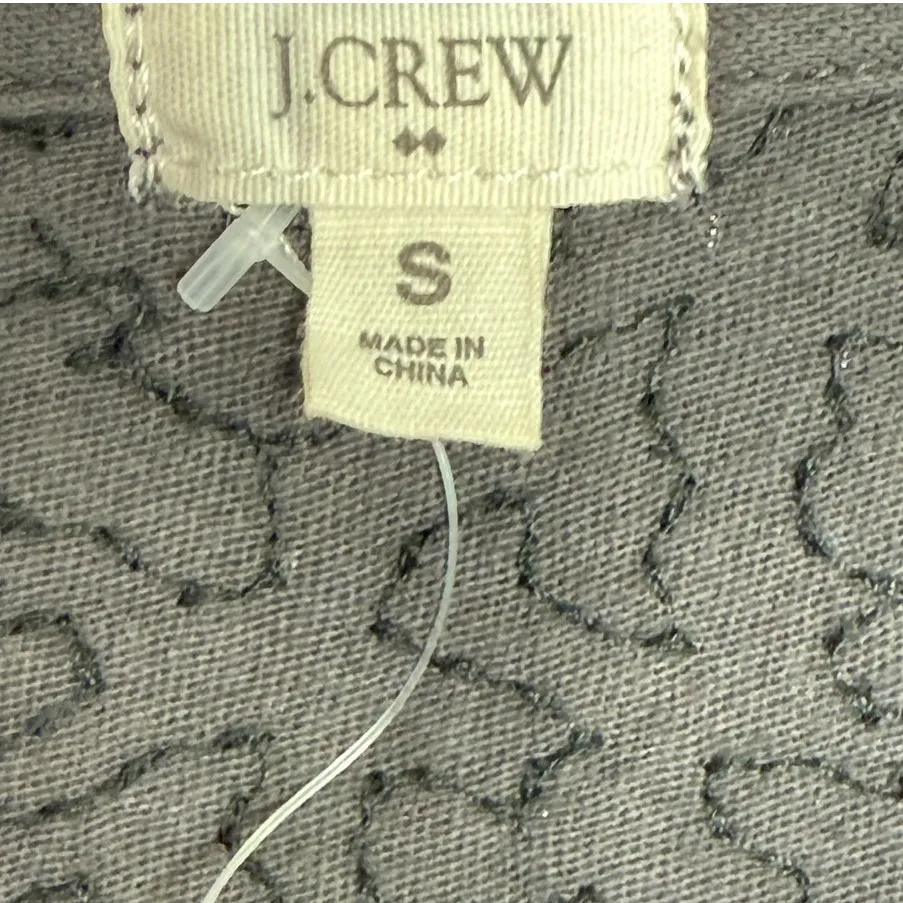 J. Crew Metallic Sequin 3/4Sleeve Stretch Sparkly Blouse Boatneck 2 Black Silver - Image 7