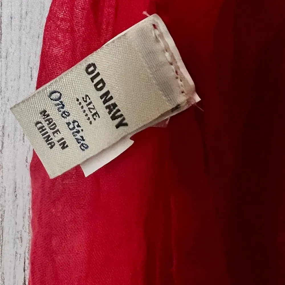 Old Navy Red & Pink Long Cold Weather Winter Scarf Sz OS - Image 4