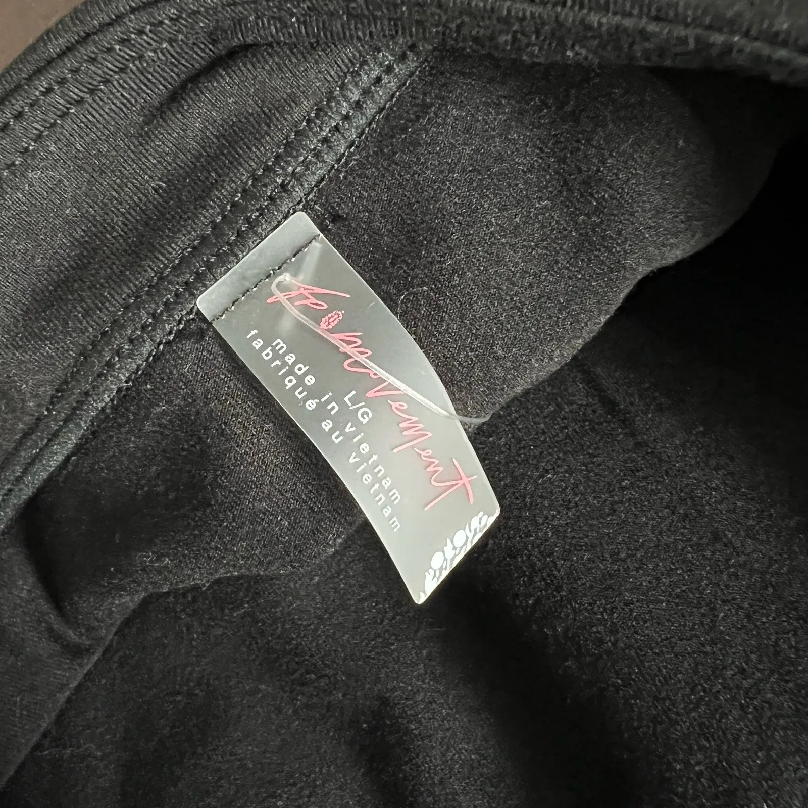 Free People Movement Field Day Skortsie Black Ruffle Skort Cutout Back Large NWT - Image 12