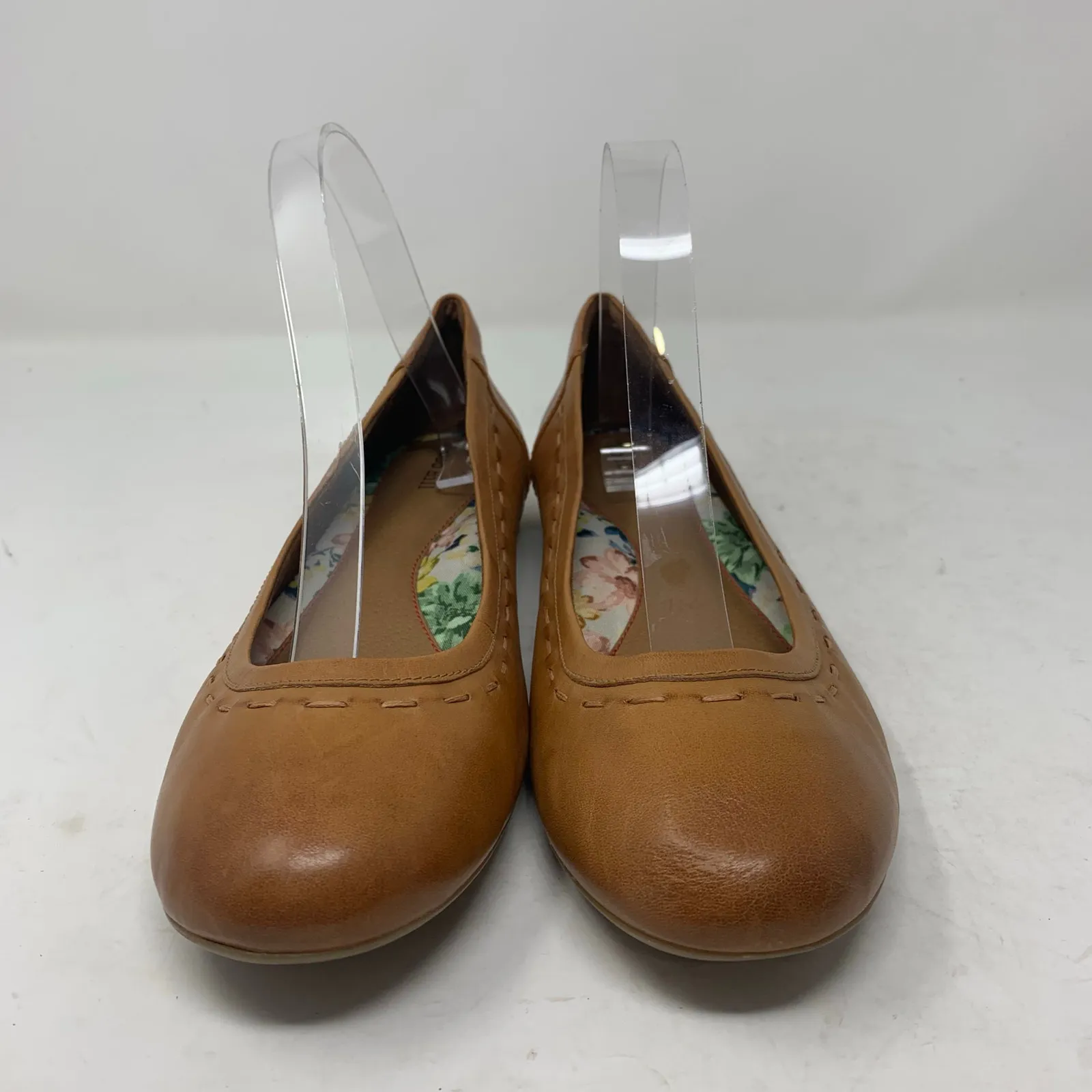 Cobb Hill Tan Havane Maiika Leather Round Toe Slip On Ballet Flats Size 8.5 - Image 2