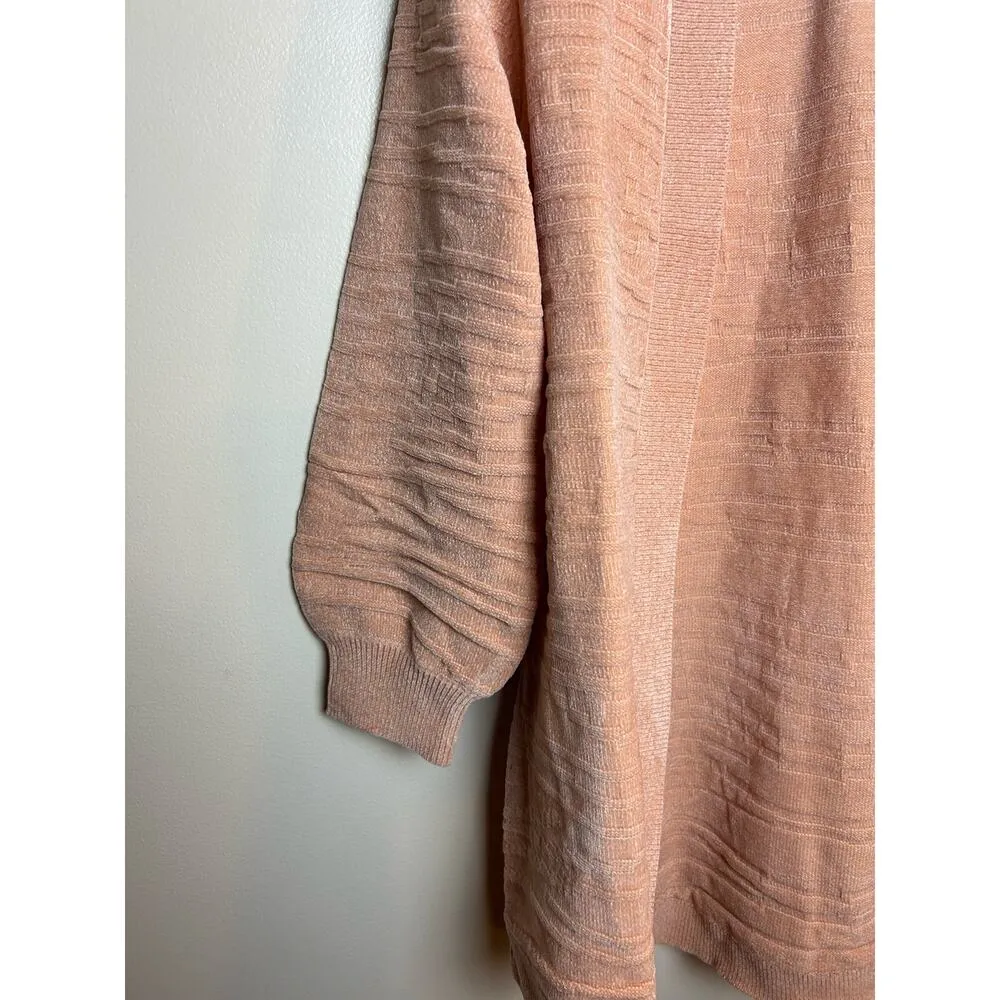 Any Body Women’s Luxury Cardigan Size Small Cozy Knit Cardigan Pink - Image 2