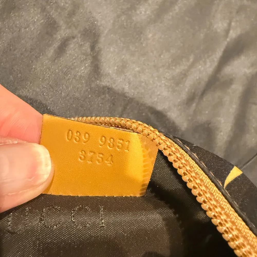 GUCCI Bamboo leaves Nylon Pouch Bag/Clutch - Image 9