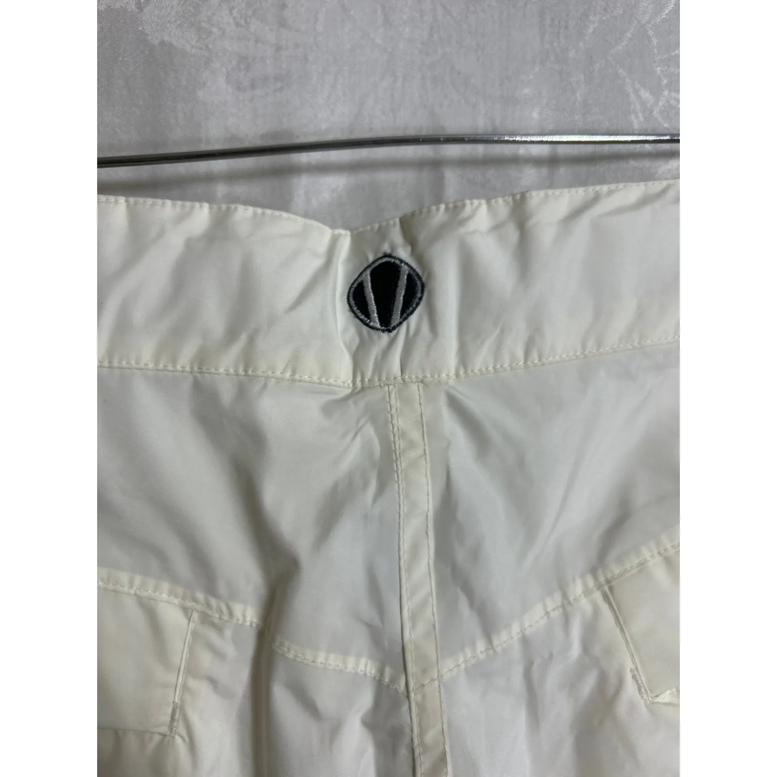 Sunice Typhoon Pants Large Off White Zip Ankles Lined Golf Waterproof Ski Snow - Image 14