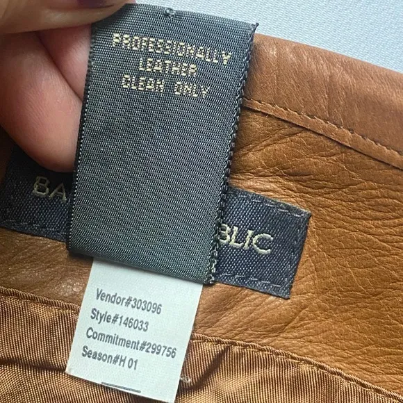 Vintage Y2K Banana Republic Tan Genuine Leather Skirt Aline Feminine Capsule - Image 11