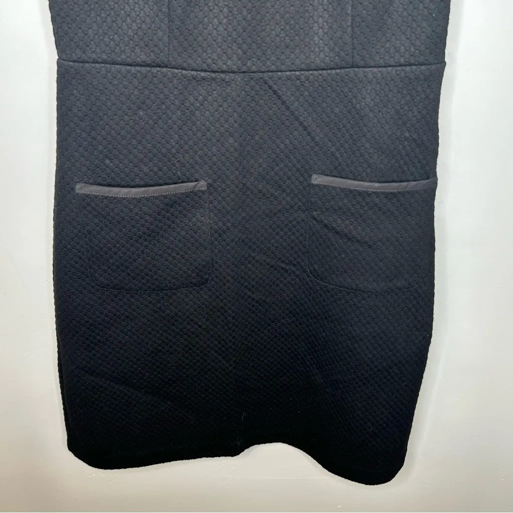 Boden Ponte Quilted Jacquard Black Sleeveless Sheath Dress Size 8R - Image 6