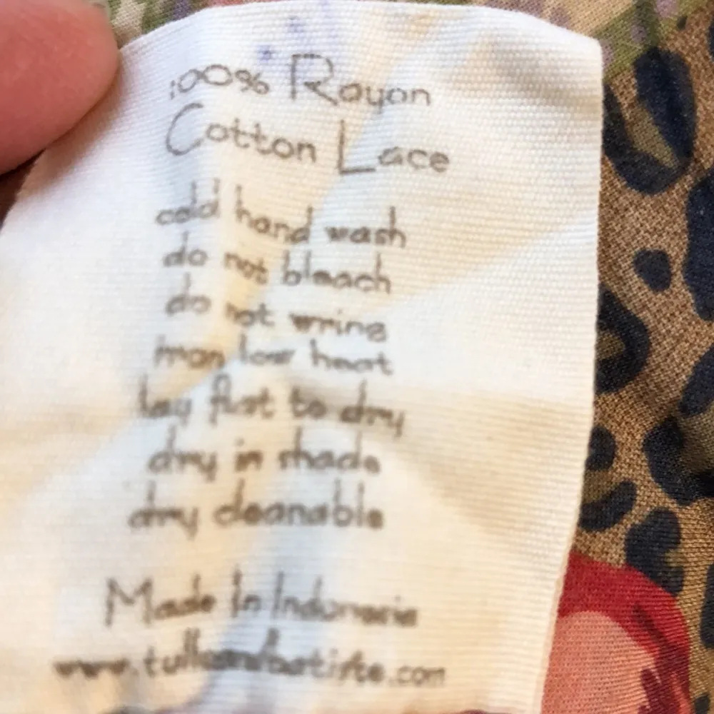 Tulle and Batiste Jumpsuit with button front S Brown - Image 14