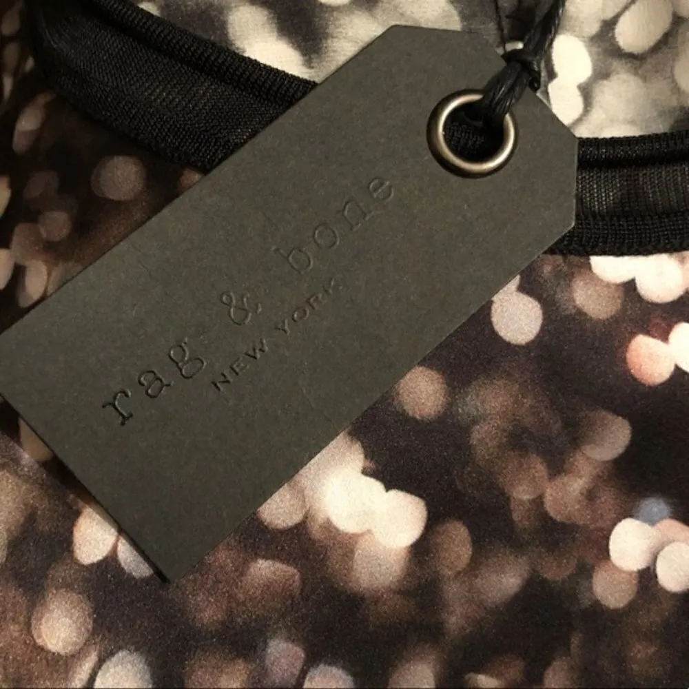 Rag & Bone Dress S NWT Spencer Lights Silk Black Cocktail Party Event Luxury - Image 4