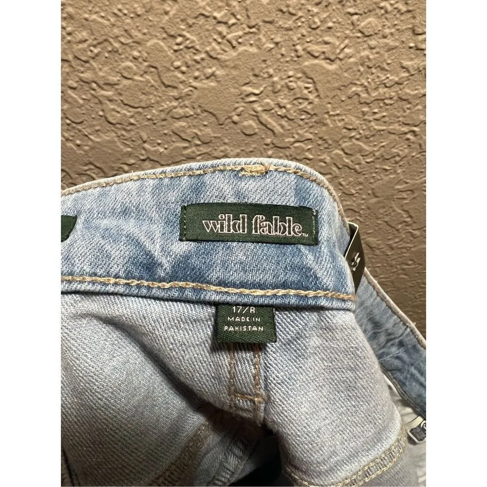 Wild Fable High-Rise Rolled Cuff Jean Shorts Woman’s Size 17 NEW - Image 7