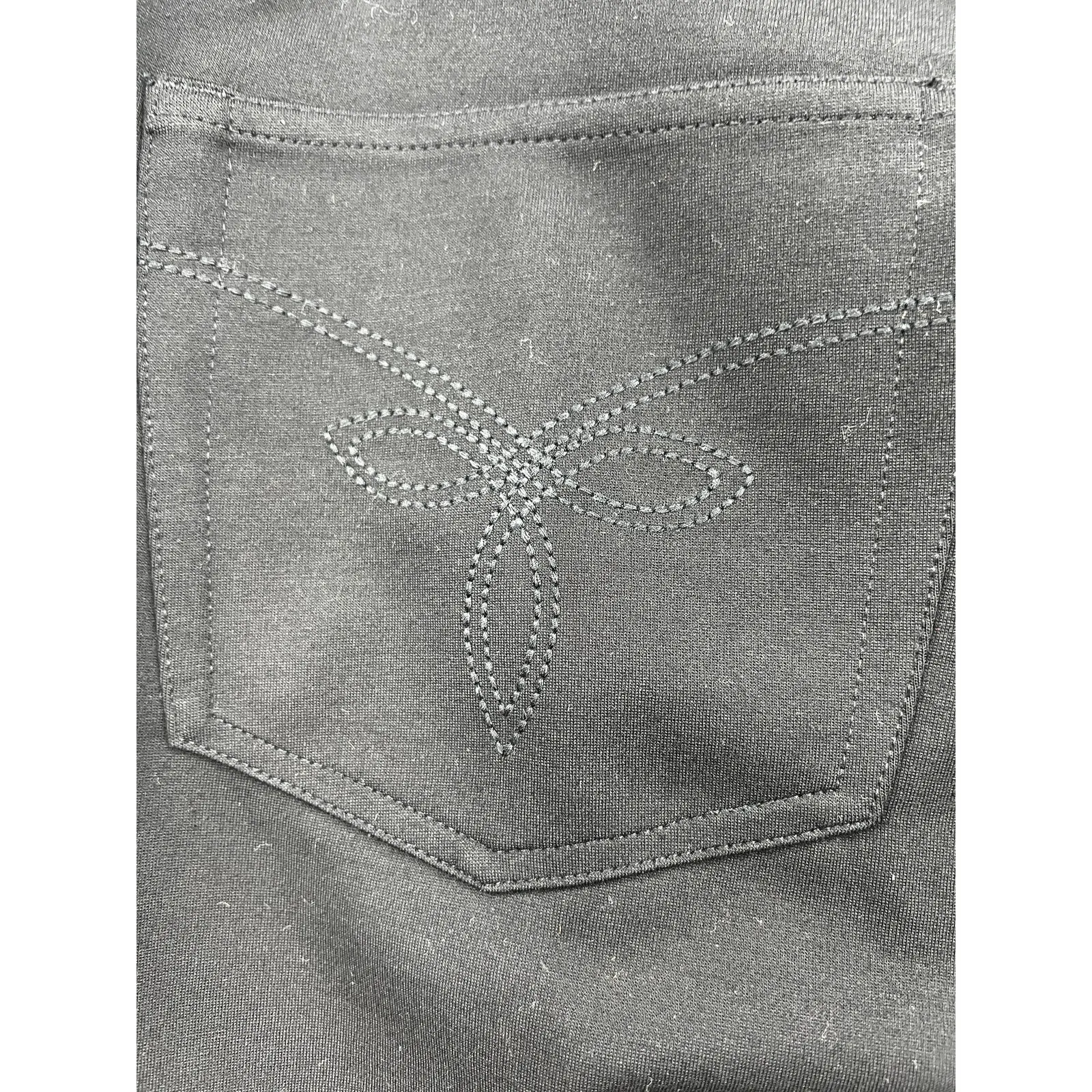 Ted Baker Womens Black Fioni Ankle Zip Stretch Knit Skinny Ponte Jeans Size‎ 4 - Image 6