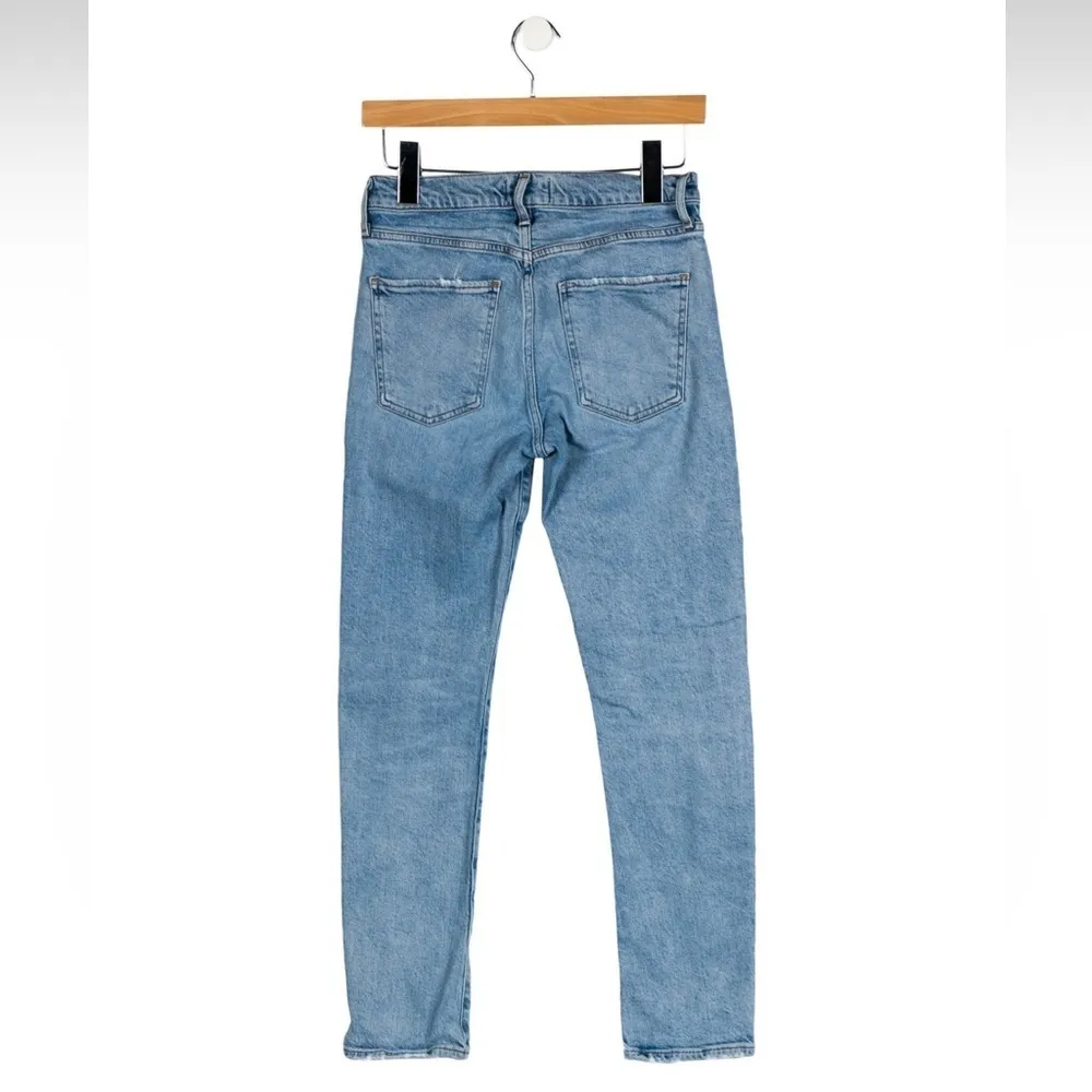 Agolde Toni Mid Rise Slim Fit Stretch Denim Jeans in Daylight sz 26 - Image 8
