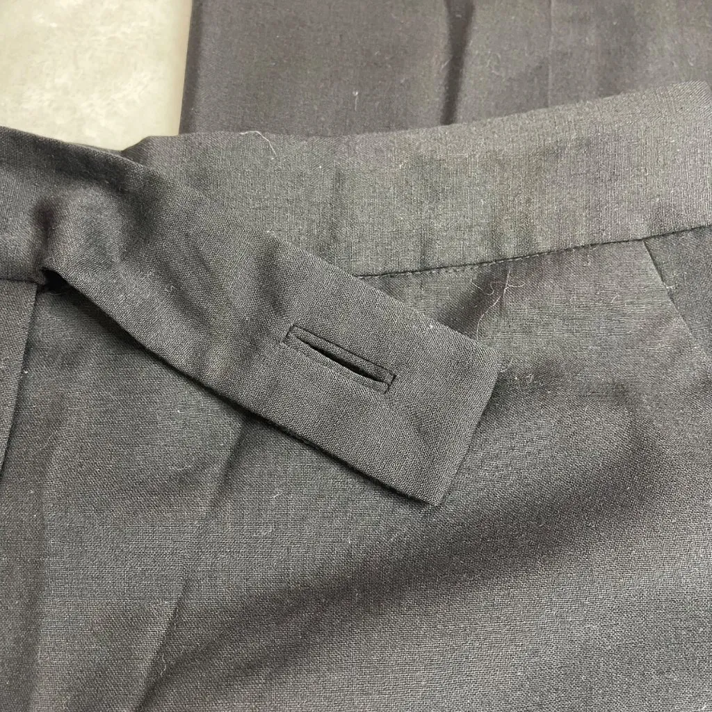 Tory Burch Black Dress Flare Pants Women's 6‎ Lightweight Luxe Wool Blend FLAW - Image 4