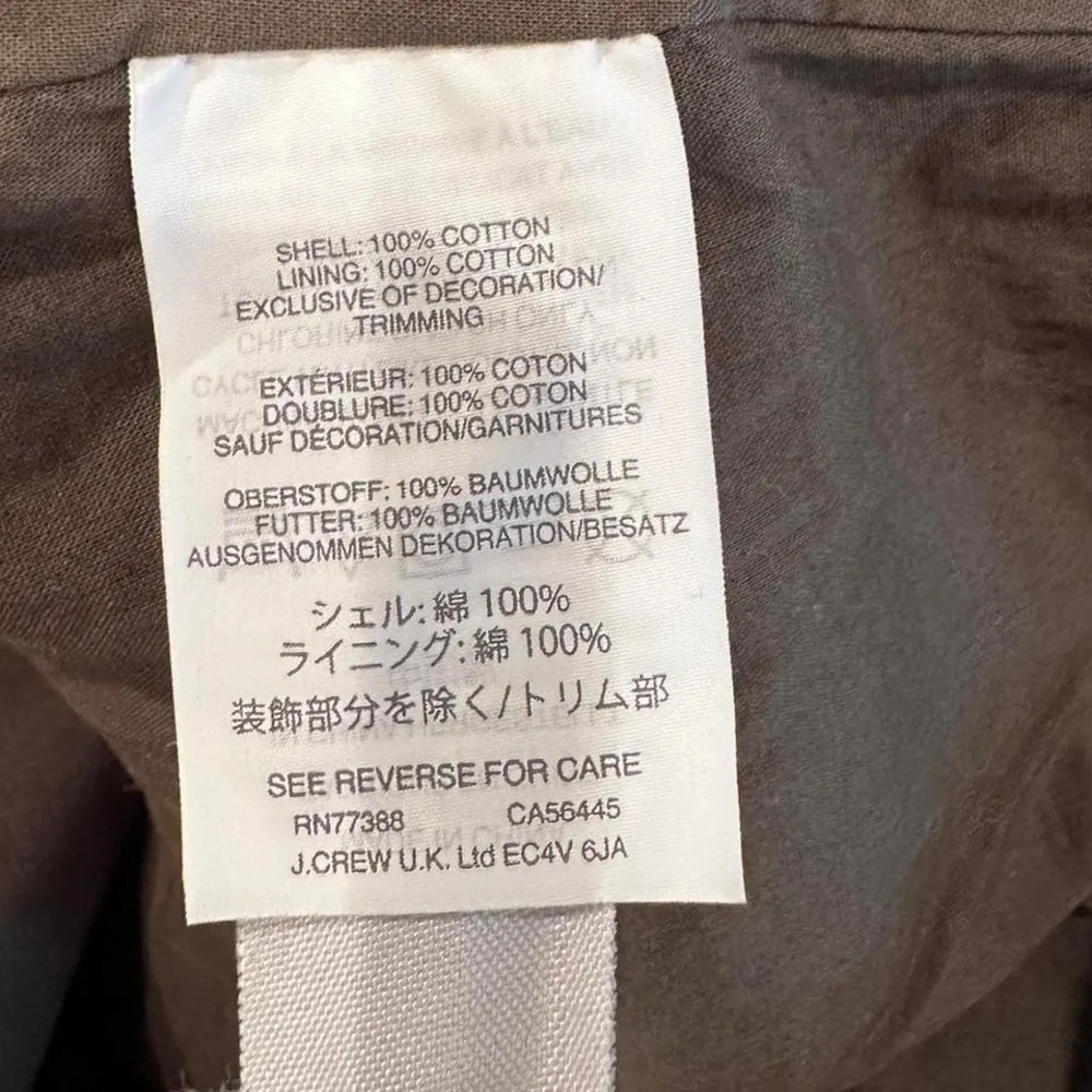 J.Crew Green Floral Paperbag Belted Mini Skirt Sz‎ 8 - Image 7