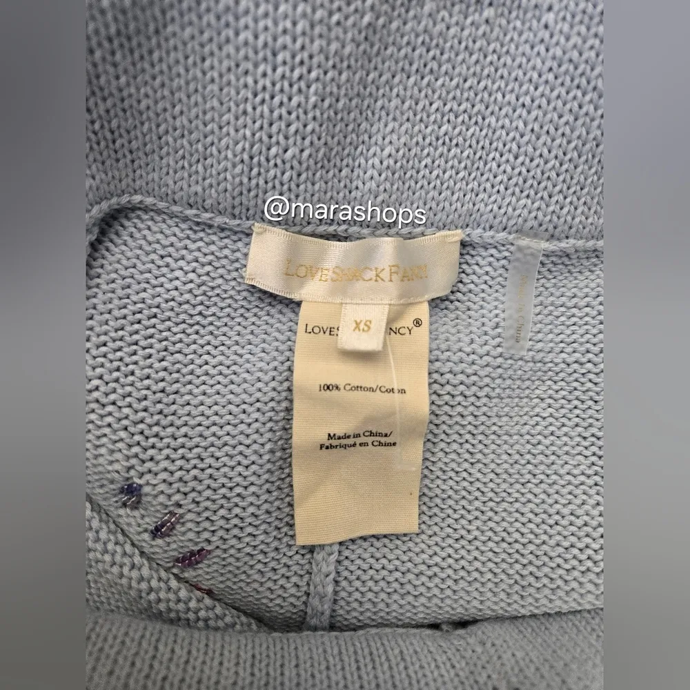 LoveShackFancy Toro Pant in Morning Coast Blue - Image 7