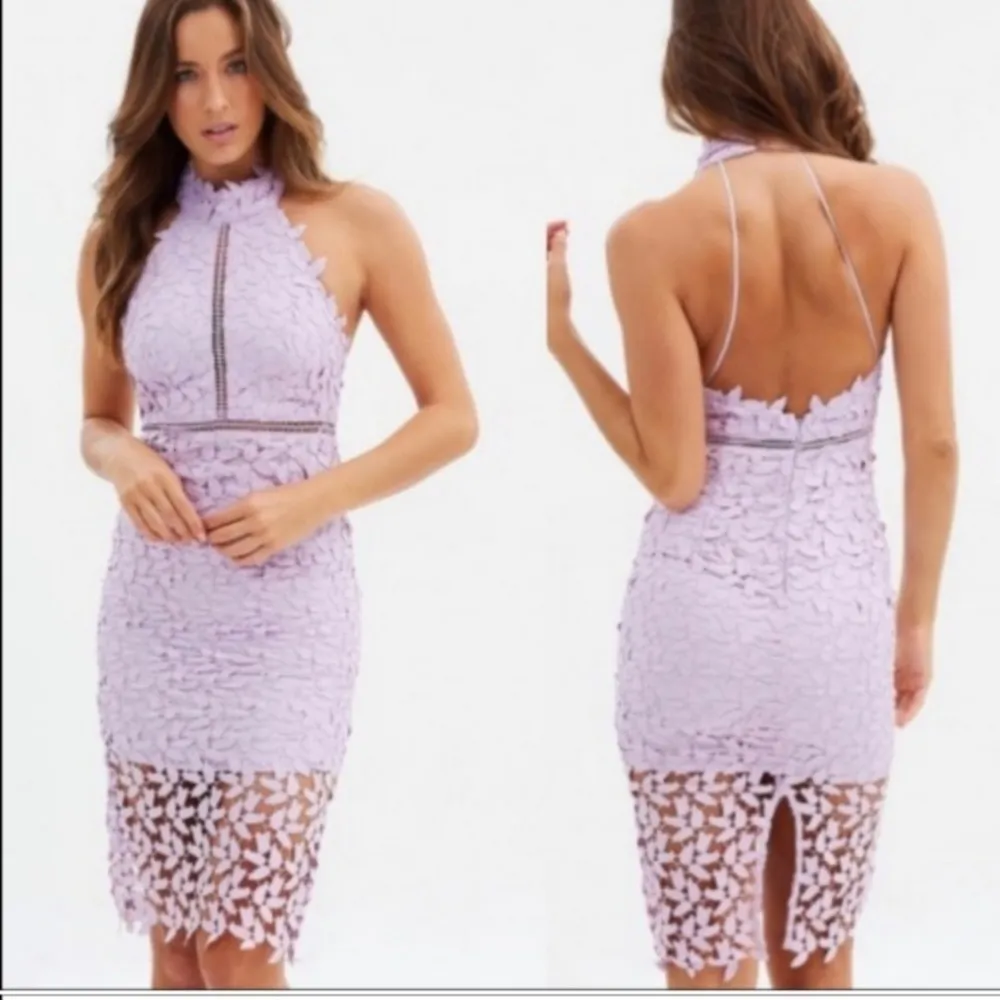 Bardot Gemma Dress Lace Halter Size 8/M - Image 5
