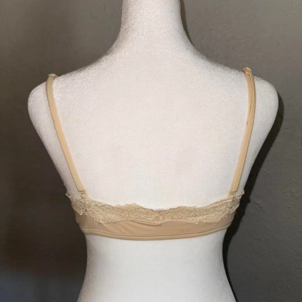 Skims Lace Fits Everybody Scoop Bralette Size Medium NWOT Yellow - Image 2