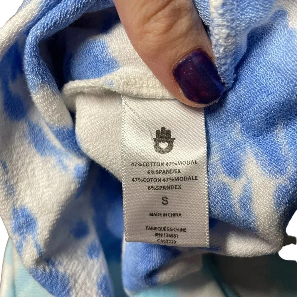 Spiritual Gangster Tie‎ Dye Luna Crop Hoodie Blue Size Small - Image 8