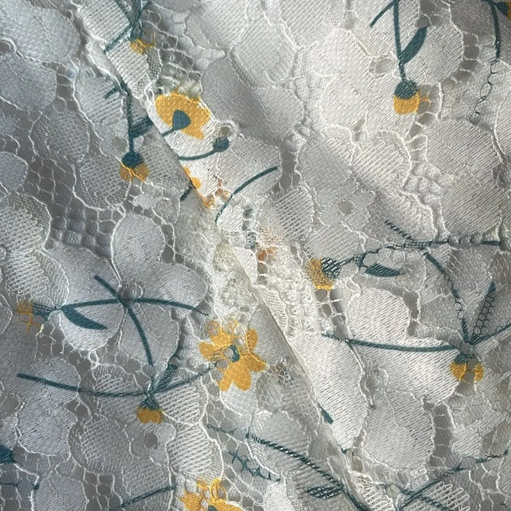 NSR Yellow Floral Spaghetti Strap Dress Size XL - Image 7