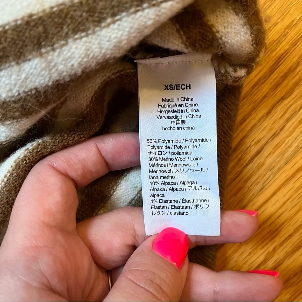 Madewell Stripe-Play Smithe Pullover Sweater in Coziest Yarn size XS - Image 6