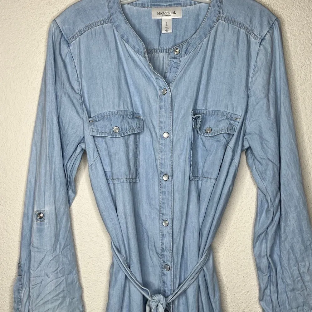 Motherhood‎ Maternity Dress Blue Size undefined - Image 2