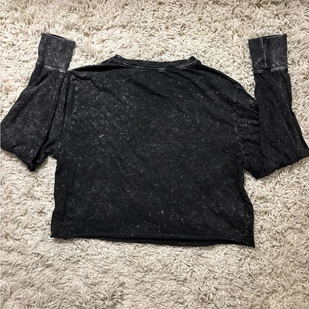 Aerosmith Black and Red Graphic Cropped Sweatshirt Size M Size M - Image 9