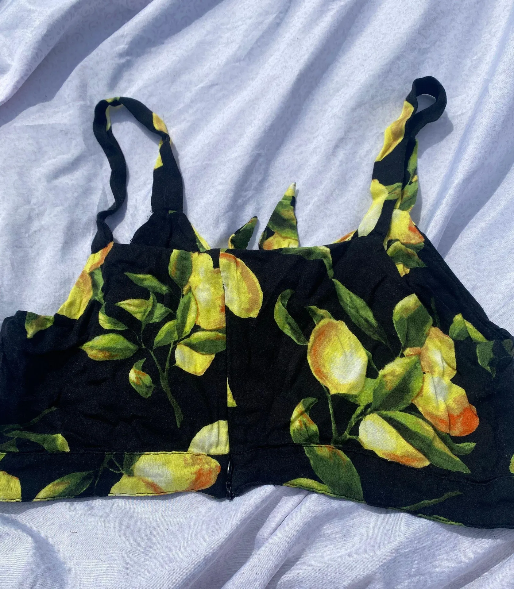 Wild Honey lemon crop tank top - Image 3