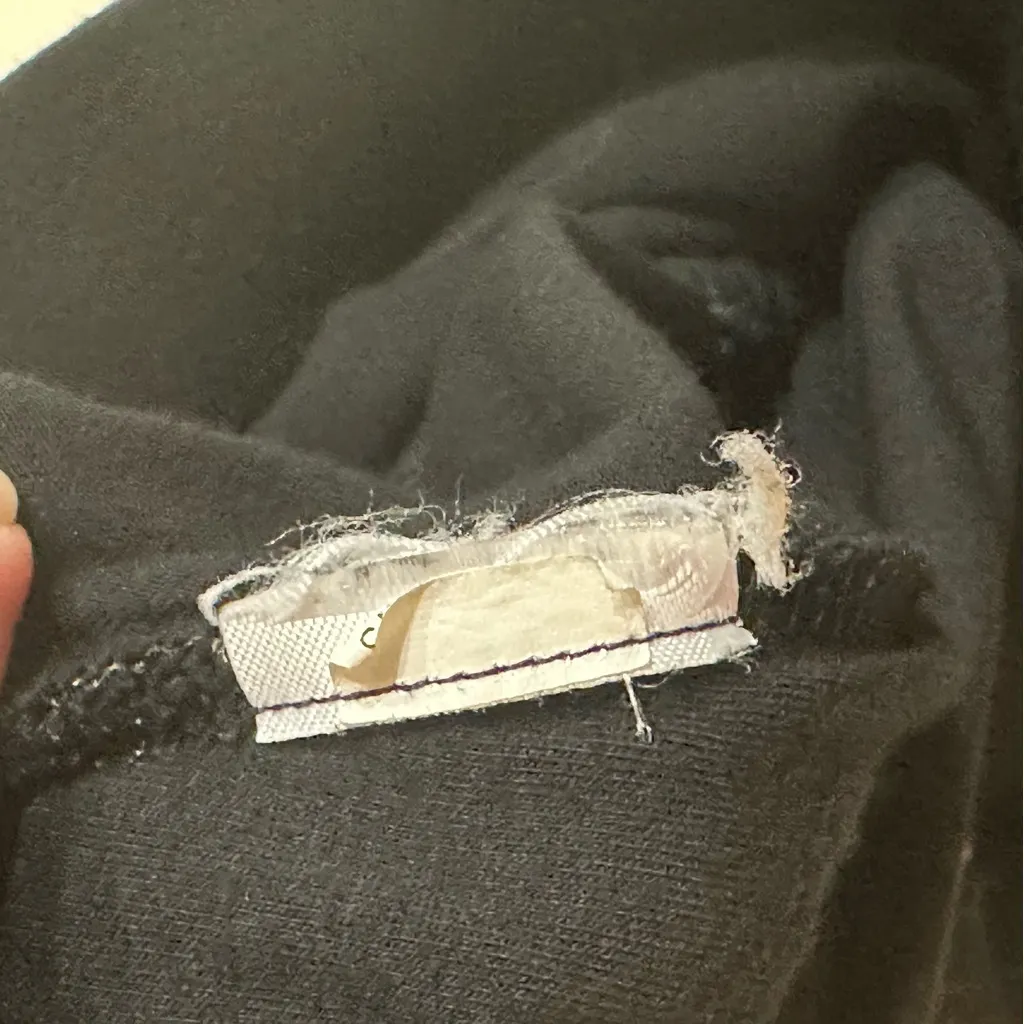 Gap Vintage Y2K Black Ruched Tie Elastic Waist Pull On Skirt Small Vamp Witchy - Image 7