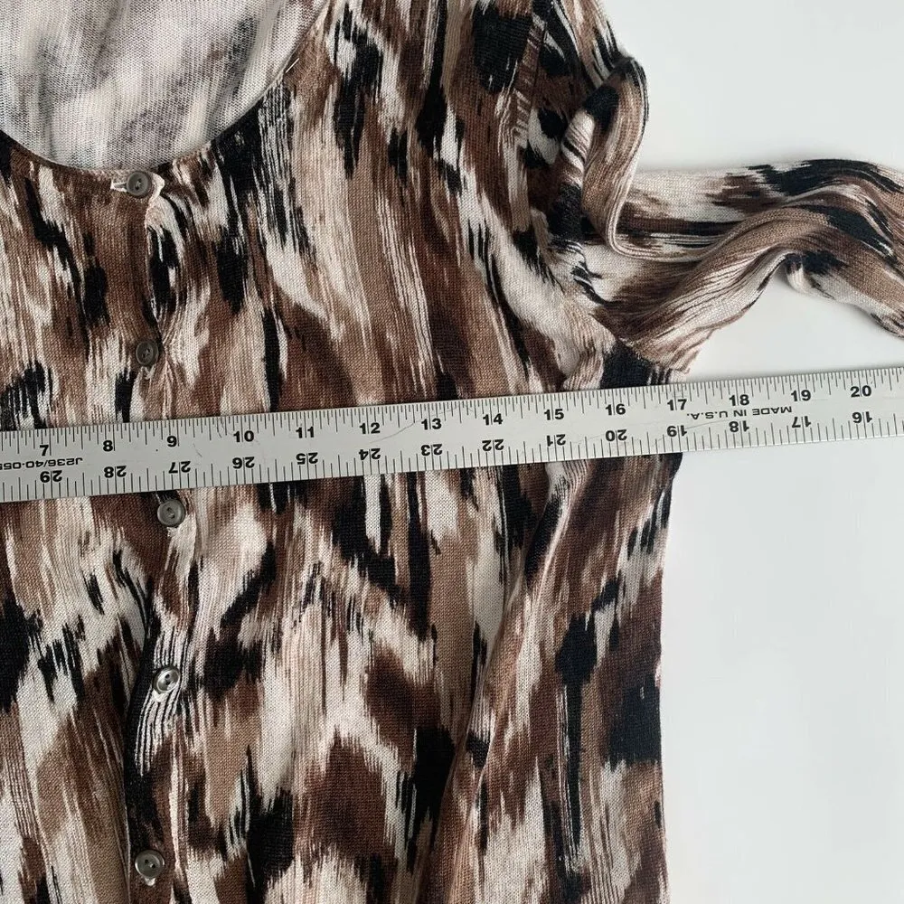 J.Jill  Button Up Cardigan Sweater in Linen Cotton - Image 4