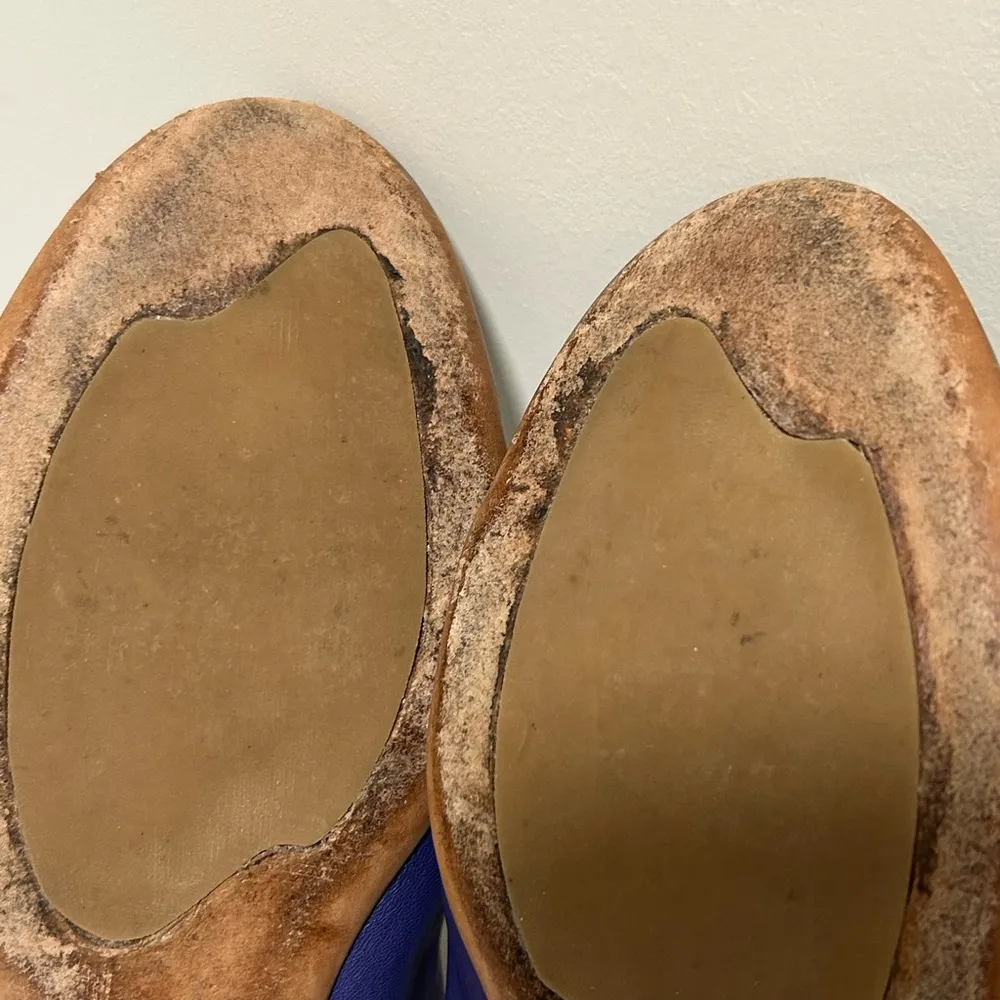 Attilio Giusti Leombruni Ballet Flats Purple Silver Size 8 - Image 14